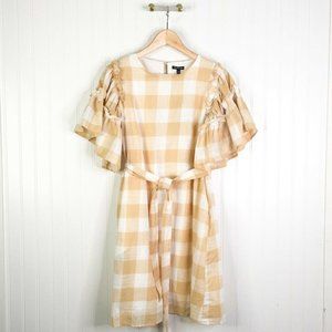Who What Wear Womens A Line Dress Multicolor Check
